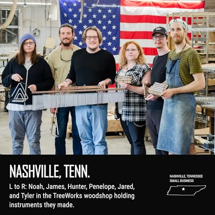 Schlagwerk TreeWorks Chimes TRE35db, Percussion mit 69 Klangstäben aus Aluminium/Titan-Legierung, handgefertigt in Nashville, einschließlich Softbag LG24 – Bild 6