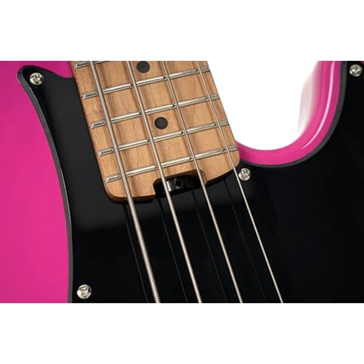 Cort GB Short Scale FDP, E-Bass mit Pappel-Korpus, geröstetem Ahorn-Hals, 22 Jumbo Bünden, aktivem Markbass Preamp, Fandango Purple – Bild 12