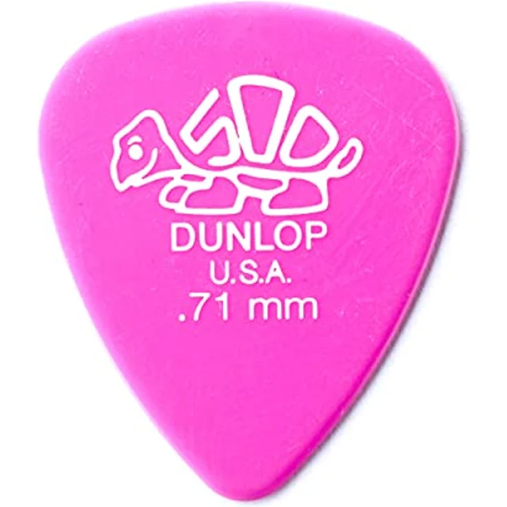 Dunlop Delrin 500 Pick Pink Set, Standard Plektrum, Stärke 0,71mm, 12 Stück – Bild 6