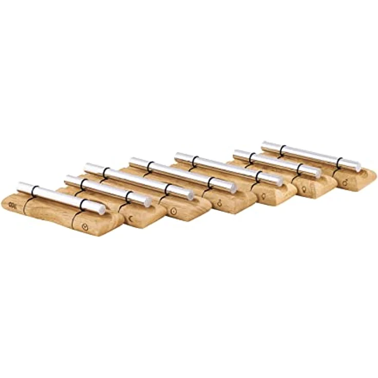 Sonic Energy Klangstäbe Chakra Set, 7-teiliges Energy Chimes Set aus Aluminiumlegierung für Meditation und Therapie, inkl. Schlägel und Taschen – Bild 3