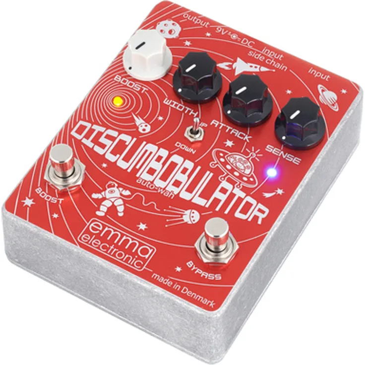 Emma DiscumBOBulator V3, Effektpedal für E-Gitarre & Bass mit analogen Wah-Klängen und 0-10dB-Boost
