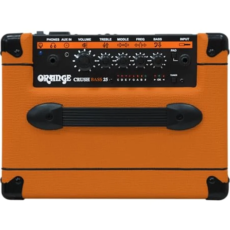 Orange Crush Bass 25, 25 Watt Bass Combo mit 1x 8" Lautsprecher, eingebautem Stimmgerät und Cabsim Boxensimulation – Bild 7