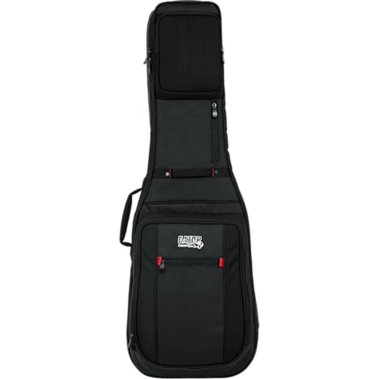 Gator G-PG E-Guitar Bag, ProGo Ultimate Gigbag mit Micro-Fleece Innenpolsterung und abnehmbarem Rucksacktrageriemen, schwarz – Bild 8