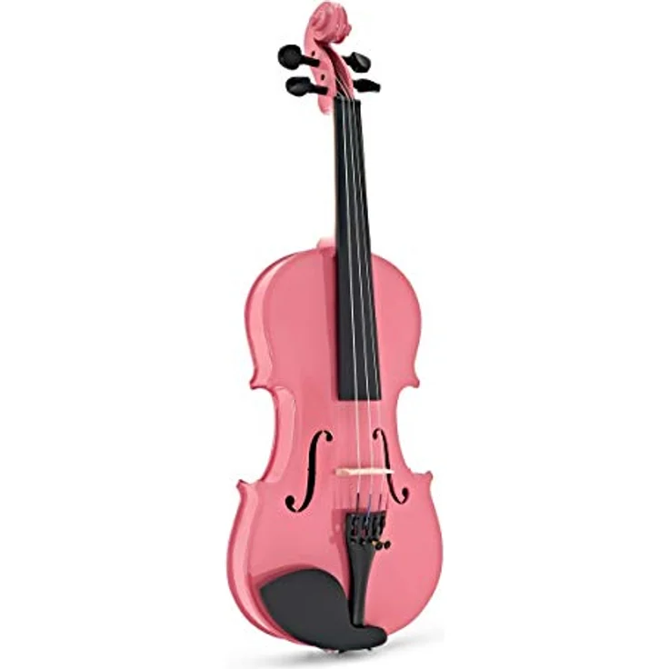 Gear4Music Student Violine 1/2, Rosa, ideal für Anfänger mit hochwertigen Tonhölzern und Hartschalenkoffer – Bild 4