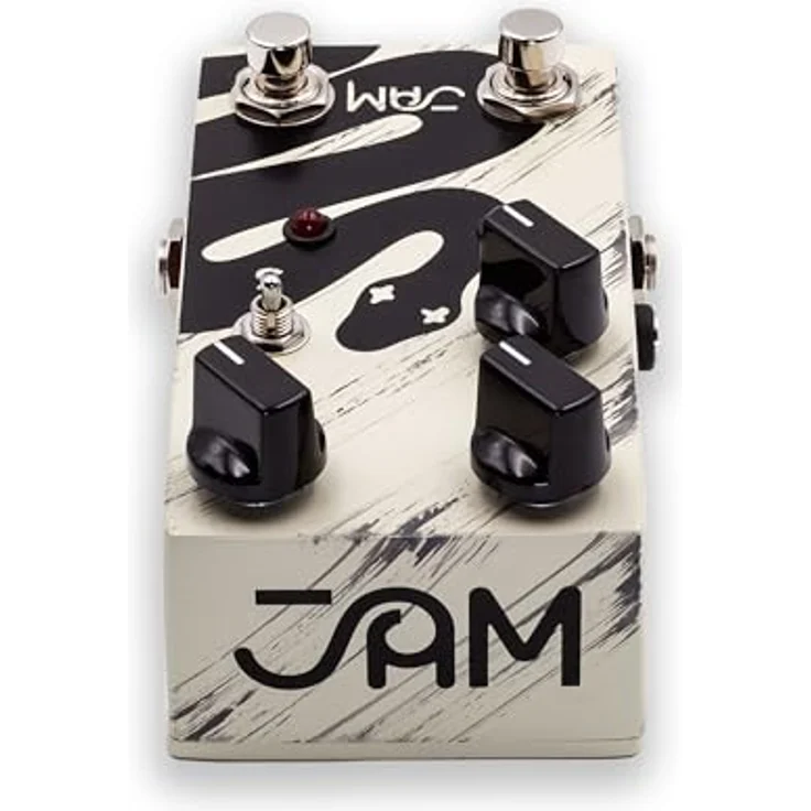 JAM pedals Rattler MKII Distortion, Overdrive-Effektpedal mit symmetrischem/asymmetrischem Clipping, Mid-Boost-Fußschalter, True Bypass – Bild 7