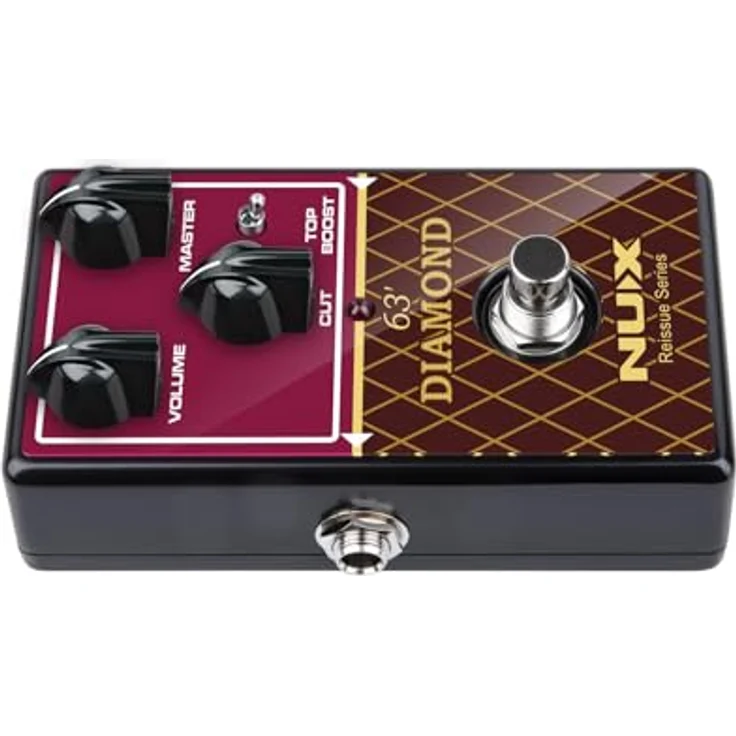 Nux MNU Diamond-63OD, Gitarren-Effektgerät Vorverstärker mit True-Bypass und Top-Boost, kompakt und leicht – Bild 7