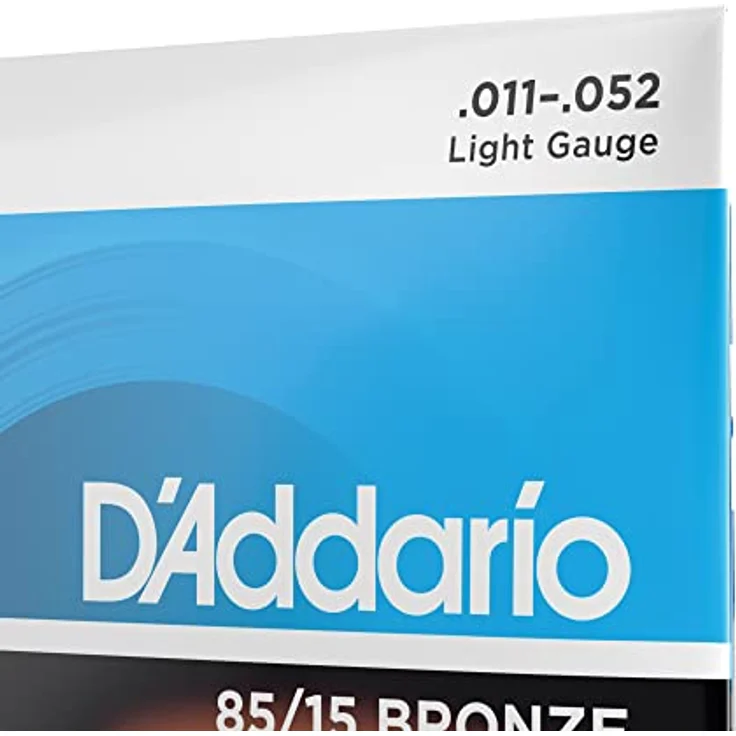 D'Addario EZ910 Gitarrensaiten Westerngitarre, 85/15 Bronze, Light (11-52), akustische Gitarrensaiten der weltweit beliebtesten Saitenmarke – Bild 4