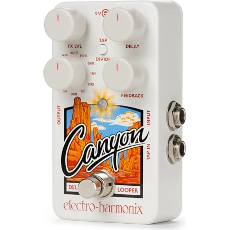 Electro Harmonix Canyon Delay & Looper, Effektpedal mit 10 Delay-Modi, 3 Sekunden Verzögerungszeit und Tap Tempo – Bild 3