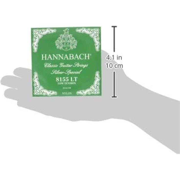 Hannabach Saiten für Klassikgitarre Serie 815 A5 Low Tension Silver Special, nickelfreie Gitarrensaiten für unverfälschten Klang, Made in Germany – Bild 3