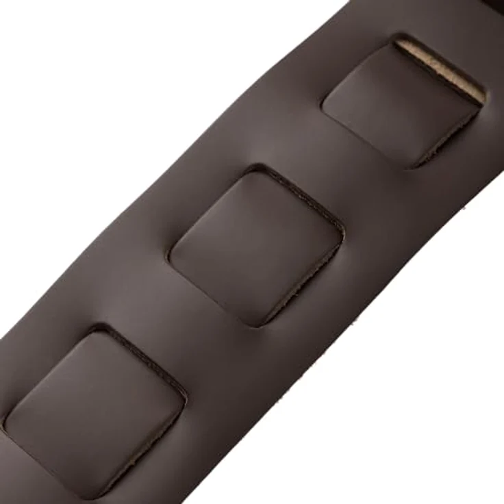Levys Amped Leather 3" DBR, Gitarrengurt aus Vollnarbenleder mit Schaumstoffpolsterung, dunkelbraun, verstellbar von 94 cm bis 130 cm – Bild 10