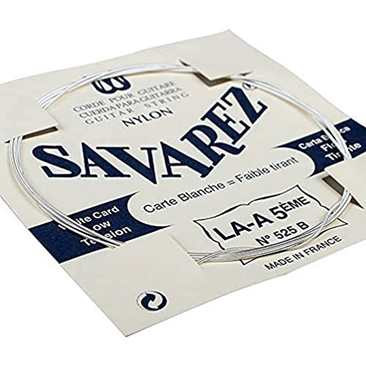 Savarez Traditional Concert 525B, Einzelsaiten für klassische Gitarre, La5w tief, passend für 520B – Bild 1