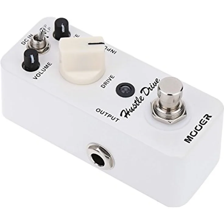 Mooer Hustle Drive, Overdrive-Pedal mit Drive-, Volumen- und Tone-Regler, True Bypass, 9V DC Anschluss