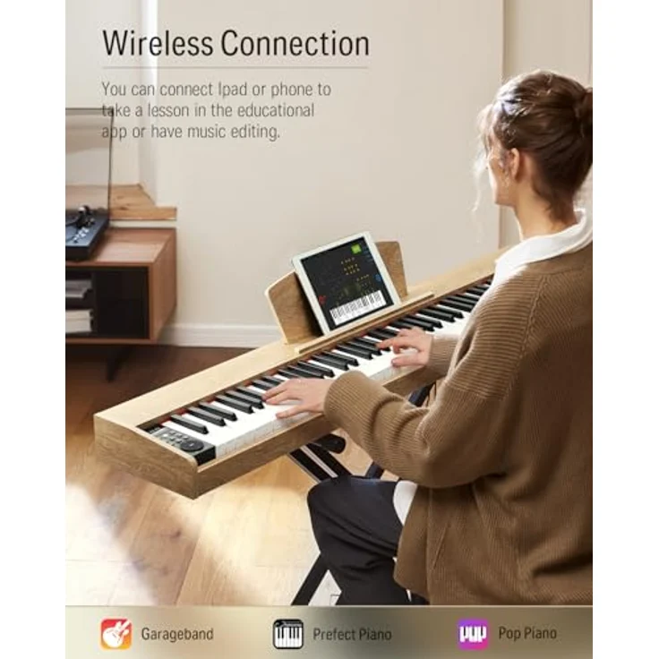 Donner DEP-1S Digitalpiano mit 88 Tasten, Anschlagdynamik für realistisches Spielgefühl – Bild 5