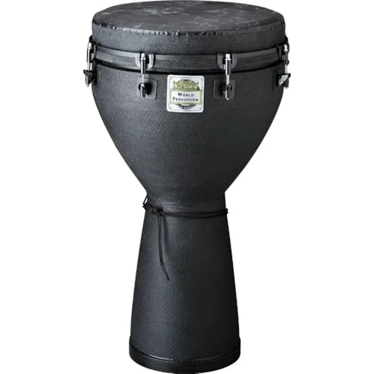 Remo DJ-0012-BE African Collection Djembe, Acousticon Kessel, SKYNDEEP Black Fiberskyn Fell, Black Earth Finish, 12 x 24" – Bild 3