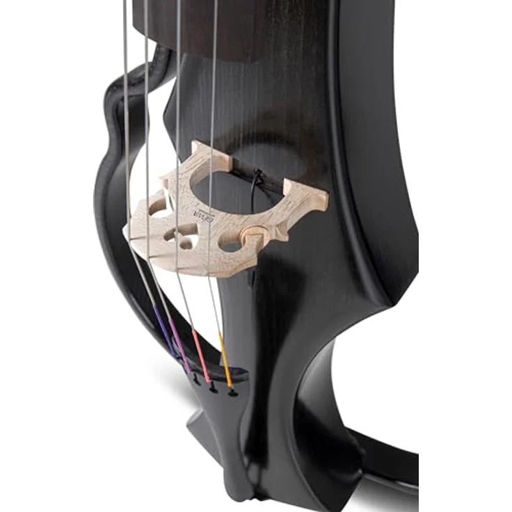 GEWA E-Cello Novita 3.0-4/4, elektronisches Cello mit Carbonrahmen, Massivholz-Korpus und Preamp-System, schwarz, Made in Germany – Bild 3