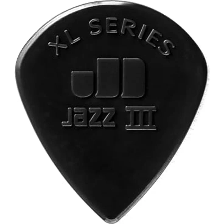 Dunlop Plectrums Jazz III XL, 1,38mm Player's Stiffo Picks, schwarz, 24er Pack – Bild 1
