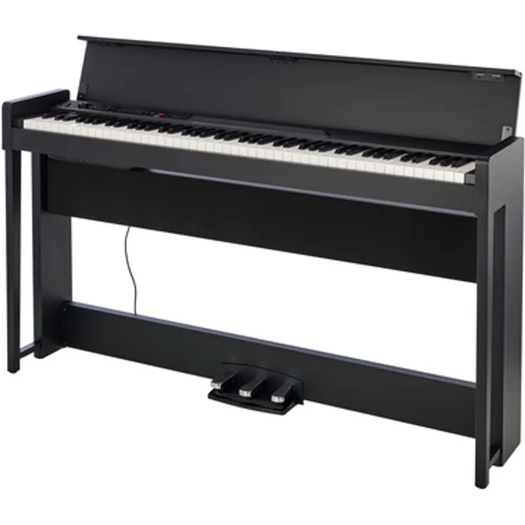 Korg C1 Air BK, Digital Piano mit 88 Tasten RH3 Tastatur, 30 Sounds, 120 Stimmen polyphon, Bluetooth, schwarz matt