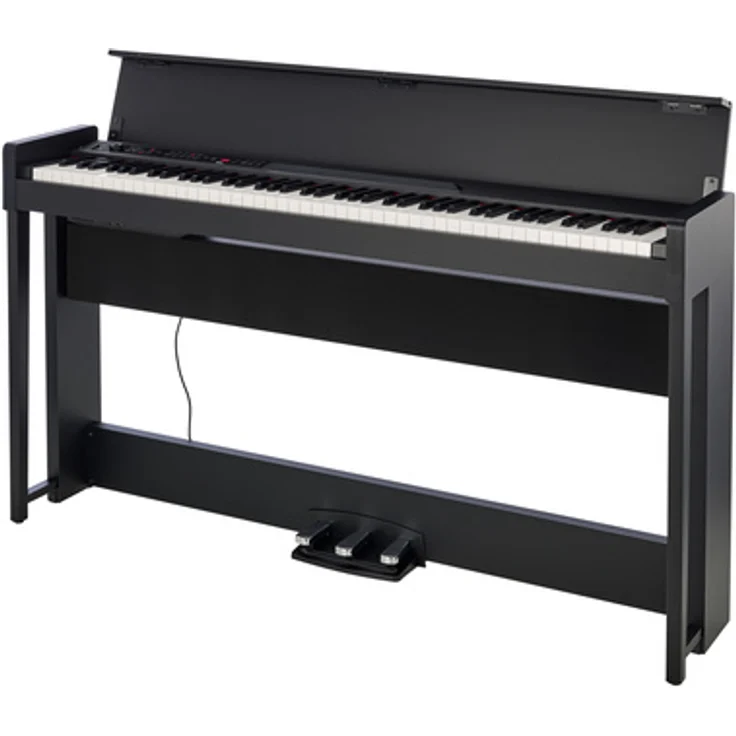 Korg C1 Air BK, Digital Piano mit 88 Tasten RH3 Tastatur, 30 Sounds, 120 Stimmen polyphon, Bluetooth, schwarz matt