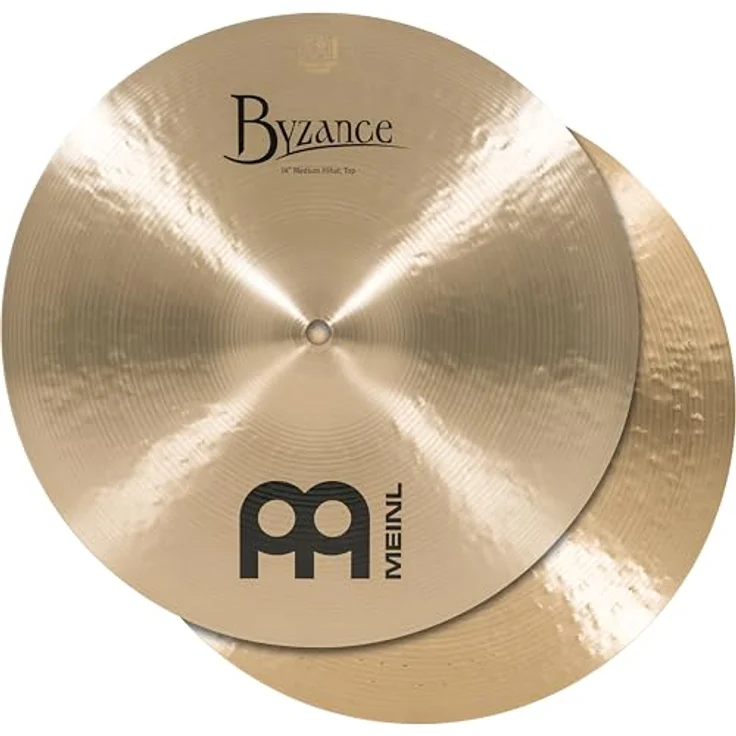 Meinl 14" Byzance Hi-Hat Medium, Traditional, handgefertigt in der Türkei, dynamisches Spektrum, warmer Sound, kontrollierter offener Hi-Hat Klang – Bild 1