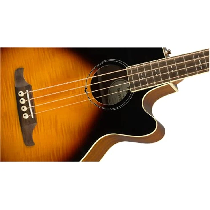 Fender FA-450CE 3TSB A-Bass, Akustikbass mit geriegelter Ahorn-Decke und Mahagoni-Korpus, 3-Tone Sunburst – Bild 4