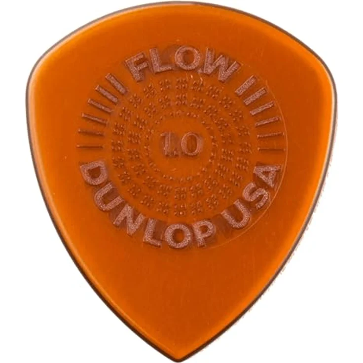 Dunlop Flow Standard Picks 1.00 mm, Plektren-Pack mit pointierter Spitze, braun, 6 Stück – Bild 3