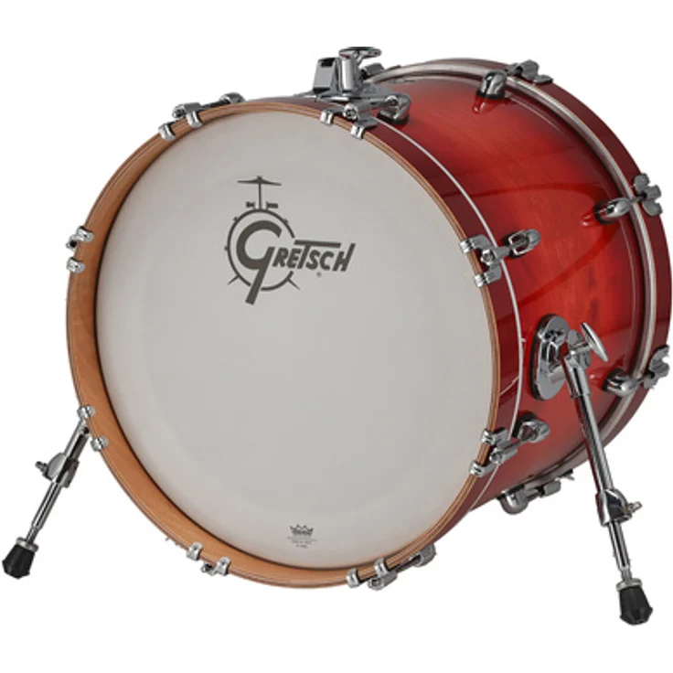 Gretsch Drums 18"x14" BD Catalina Club GCB, Bass Drum mit 7-lagigem Mahagoni Kessel, Gloss Crimson Burst, Chrom Hardware