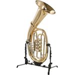 Melton MWT24 Bb-Tenorhorn, 4 Drehventile mit Goldmessing Mundrohr, Korpus und Schallbecher, Klarlack finish, inkl. Mundstück und GreenLine Etui