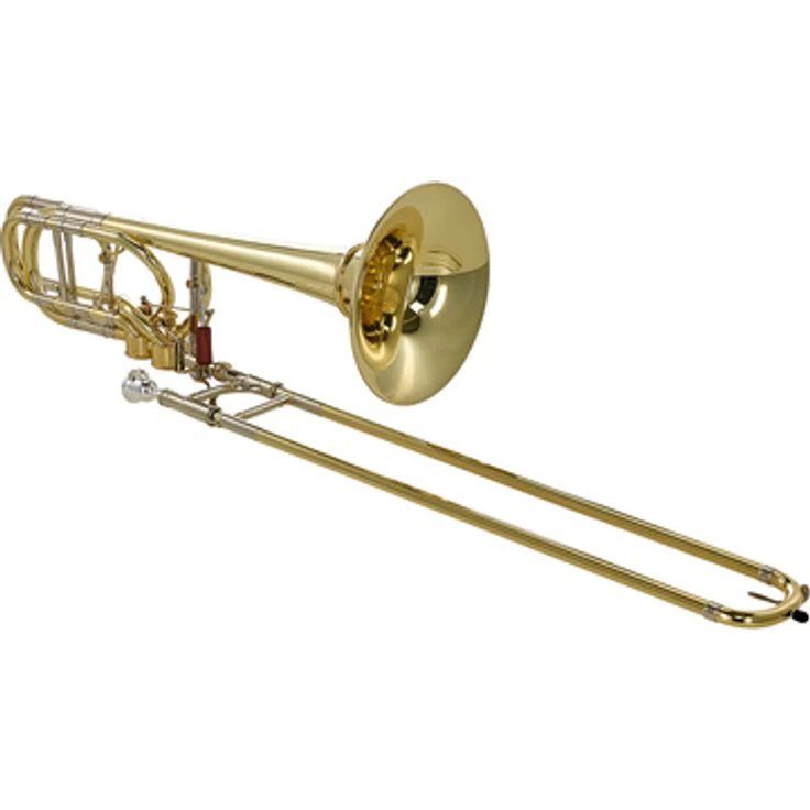 Antoine Courtois AC551BHA Bassposaune, Bb/F/G/Gb/Eb/D mit Dualbohrung, handgehärtetem Messingbecher und Hagmann-Ventilsystem, klar lackiert
