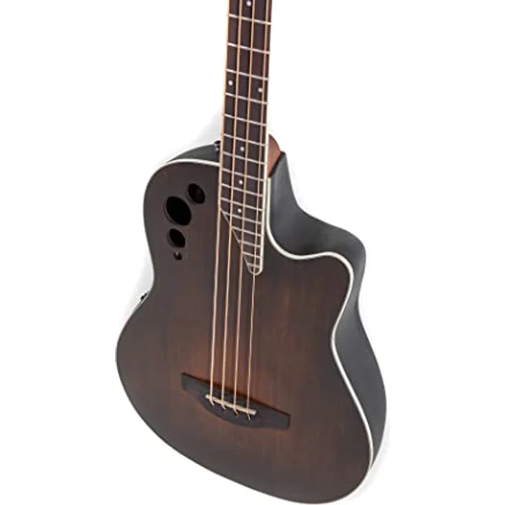 Applause Elite AEB4-7S, Mid-Depth Roundback E-/Akustikbass mit Cutaway, Fichtendecke, Vintage Varnish Satin – Bild 5