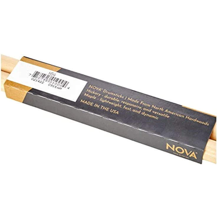 Vic Firth 5A Nova, Hickory Schlagzeugstöcke mit ovalem Holzkopf, 406mm Länge, 14,3mm Durchmesser, natur – Bild 4