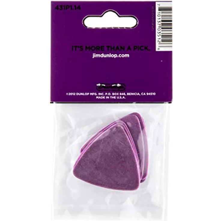 Dunlop Tortex Triangle 1,14 mm, Plektren Set mit 6 Stück, dreieckige Form – Bild 5