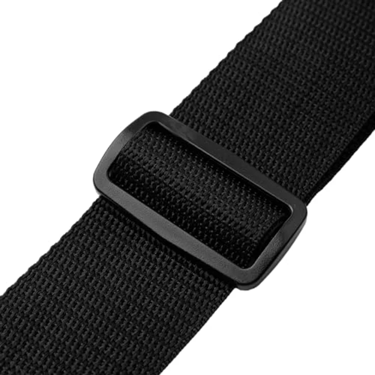 Levys Poly Strap 2" BK, Gitarrengurt aus Polypropylen mit Lederendstück, verstellbar von 89 cm bis 157 cm, schwarz – Bild 7