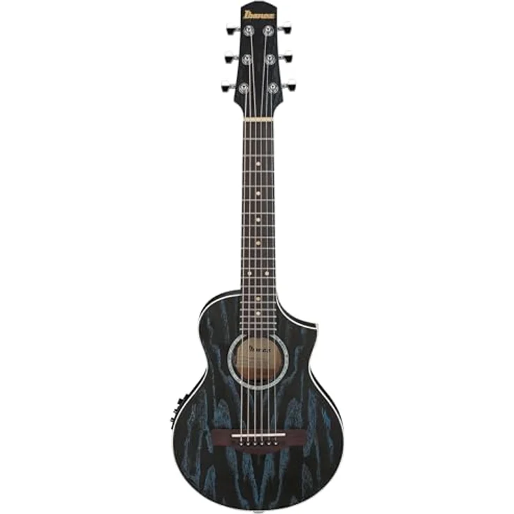 Ibanez EWP16EWB-GAO Piccolo Guitar, Cutaway Westerngitarre mit geriegelter Esche, Galaxy Aqua – Bild 2