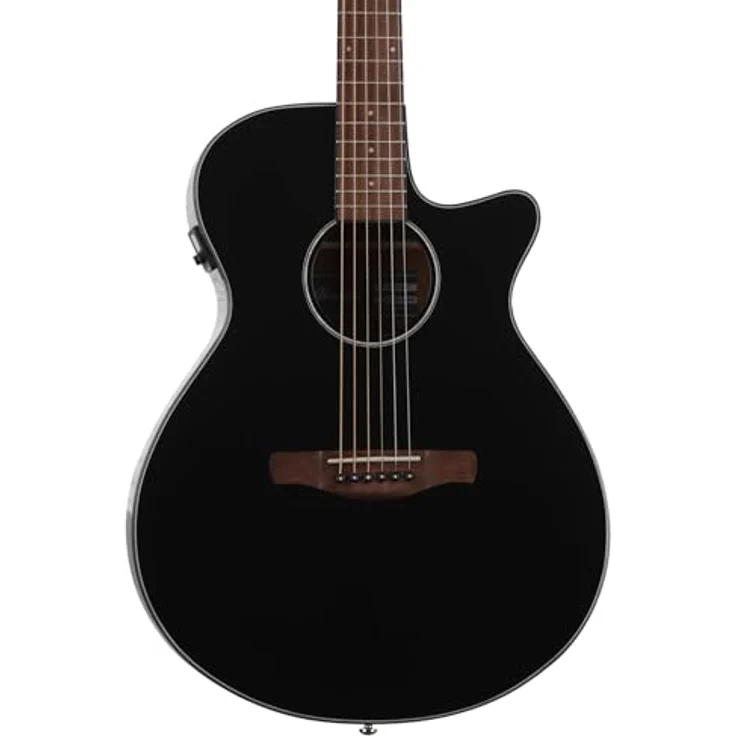 Ibanez AEG50-BK Westerngitarre, Elektro-Akustikgitarre mit Lindenholz-Korpus, mattschwarz, für Kinder ab 10 Jahren – Bild 1
