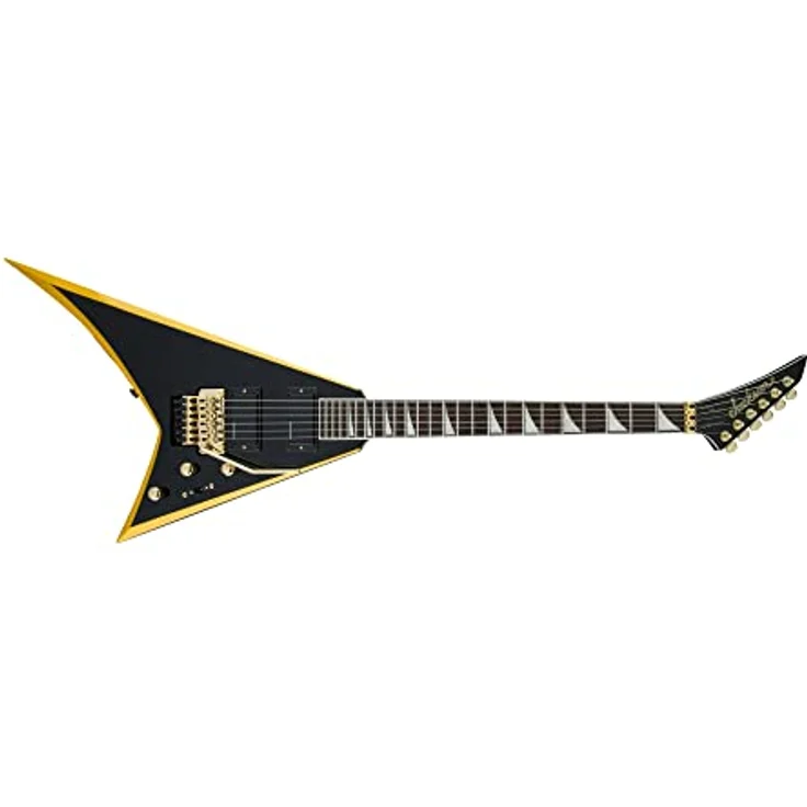Jackson X Series Rhoads RRX24 IL E-Gitarre, schwarz mit gelben Bevels, sorgfältige Verarbeitung und ausgewählte Materialien – Bild 5