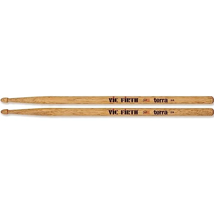 Vic Firth American Classic® Terra Serie 5A Trommelstöcke, aus Amerikanischem Hickory mit Holzspitze, widerstandsfähig und präziser Klangqualität – Bild 2