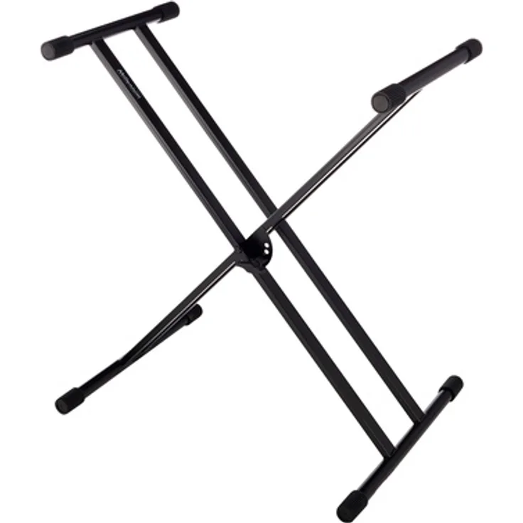 Millenium KS-1010 Black, Keyboardständer Doppelstreben Economy, verstellbar von 52 bis 92 cm, max. Lastaufnahme 25 kg, schwarz