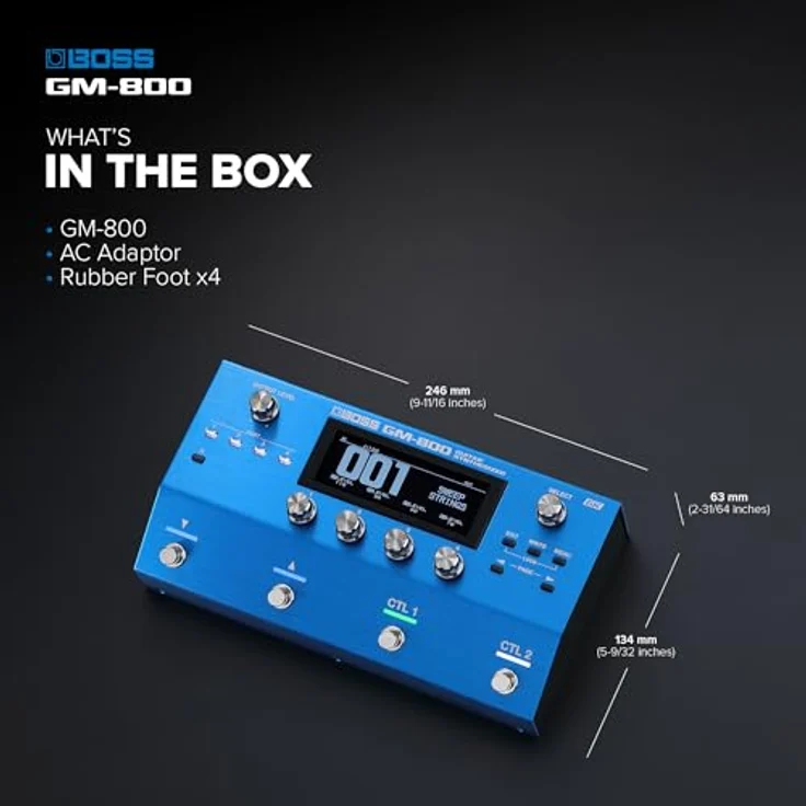 Boss GM-800 Guitar Synthesizer, Gitarren- und Bass-Synthesizer mit über 1200 Tones, 70 Rhythmus-Sounds, serieller GK-Schnittstelle und USB-Audio/MIDI-Anschluss – Bild 10