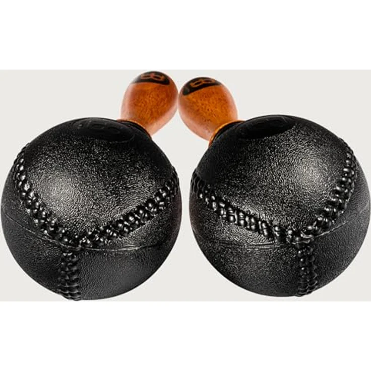 Meinl PM2BK Maracas, Percussion Instrument im Paar, Schwarz mit grober Körnung – Bild 8