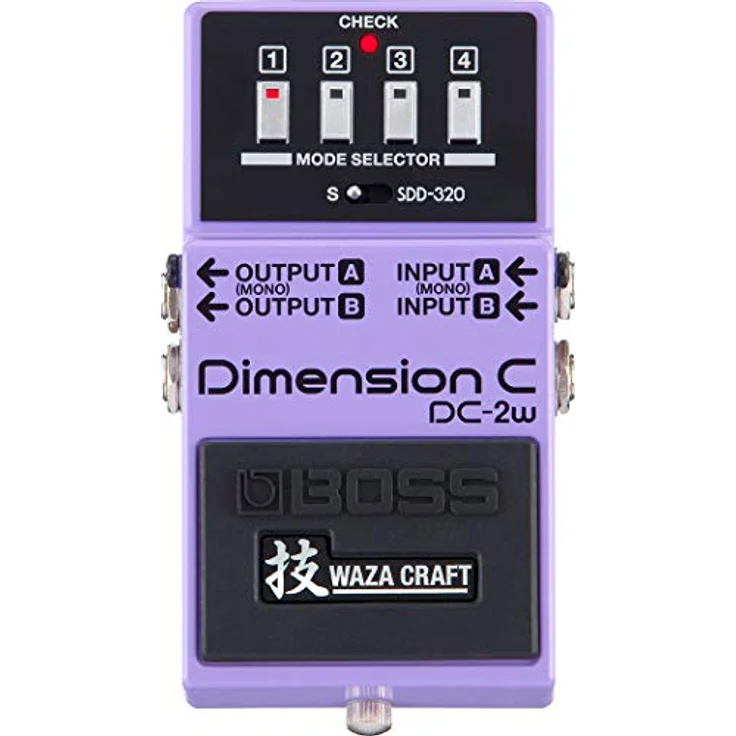 Boss DC-2w Dimension Chorus, Analoges Gitarren-Effektgerät mit 20 Variationen und Waza Serie, 4 Modus-Schalter, Made in Japan – Bild 1