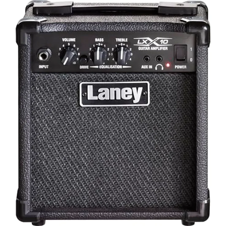 Laney LX Series LX10, 10W Gitarren-Combo-Verstärker mit 5 Zoll Woofer, schwarz und rot – Bild 1