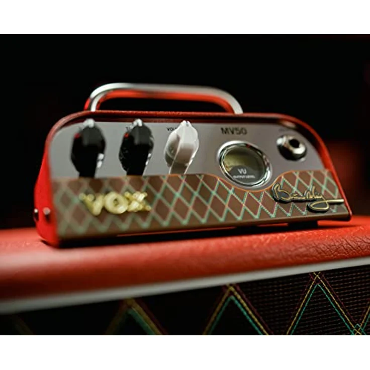 Vox MV50-BM, Brian May 50W Nutube Gitarrenverstärkerkopf, rotes Gehäuse mit Gain, Tone und Volume Reglern – Bild 4