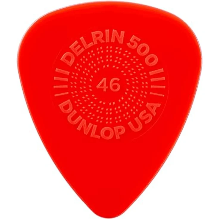 Jim Dunlop Plektrum Delrin 500 Prime Grip, 0,46mm, 12 Stück, schwarz – Bild 3