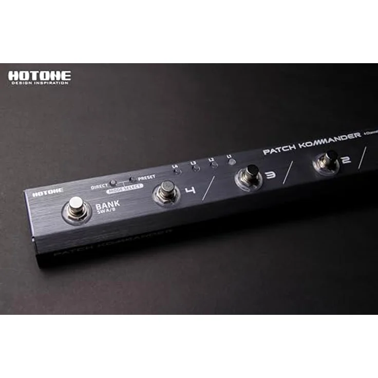 Hotone Patch Kommander Looper, programmierbarer Effekt Looper mit 4 True-Bypass-Audio-Loops und 12 Speicherplätzen, Aluminium Chassis – Bild 4
