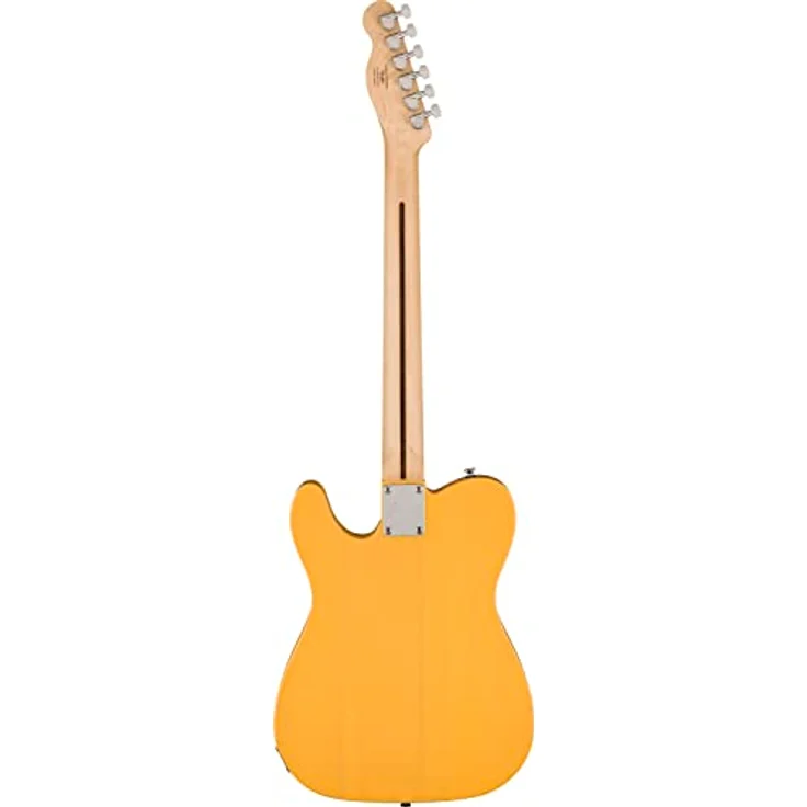 Squier by Fender Sonic Telecaster, E-Gitarre mit Ahorngriffbrett und schwarzer Schlagplatte, Butterscotch Blonde, inklusive kostenloser virtueller Kurse auf Fender Play – Bild 2