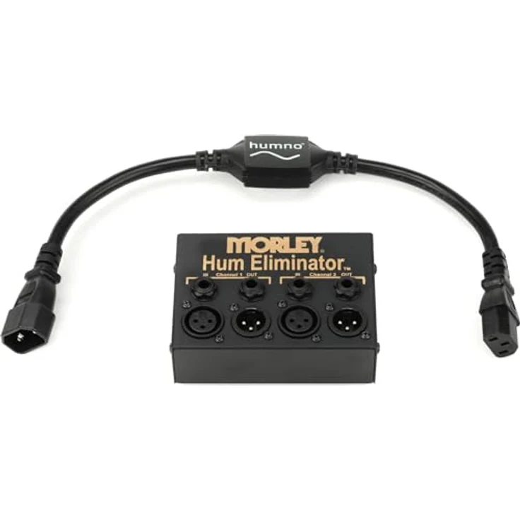 Morley Ebtech Hum Removal Tool Box, 2-Kanal-Hum-Eliminator mit Smart Jacks und XLR-Buchsen, 100V-240V, LED Anzeige – Bild 2