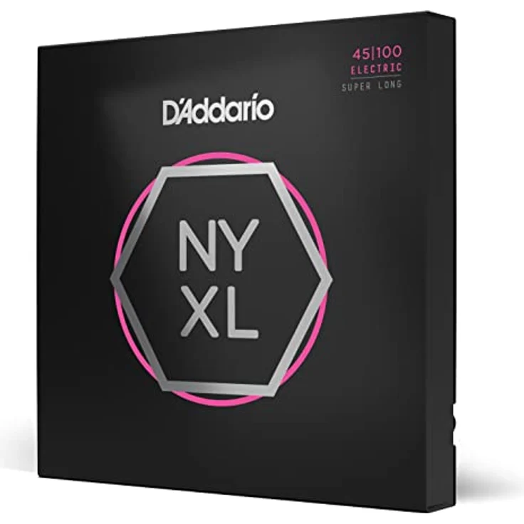 Daddario NYXL45100SL Bass Set, Saitensatz für 4-Saiter E-Bass, Super Long Scale, Stärken .045-.100, Nickel Roundwound, verbesserte Stimmstabilität – Bild 1