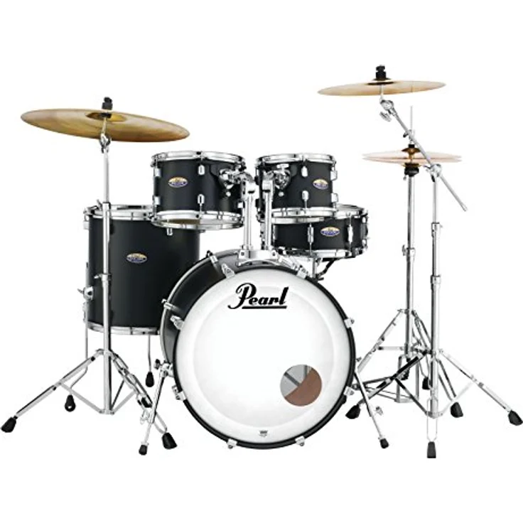 Pearl Decade Maple Standard S, Schlagzeug-Set mit 6-lagigem Ahornkessel, satin slate black, inklusive HWP-834 Hardwarepack – Bild 1