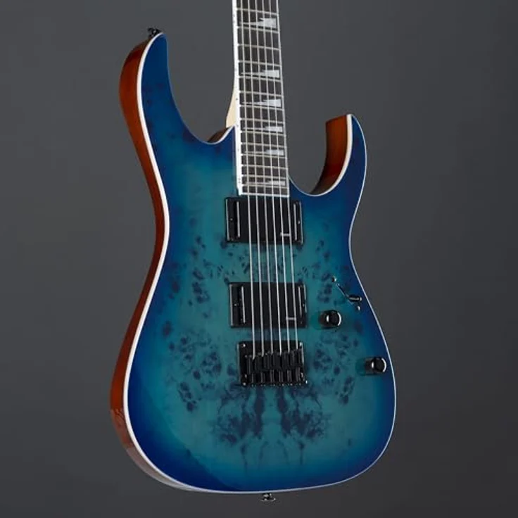 Ibanez Gio GRGR221PA-AQB E-Gitarre, Aqua Burst Finish, ausgewogene Verarbeitung und Materialien – Bild 7