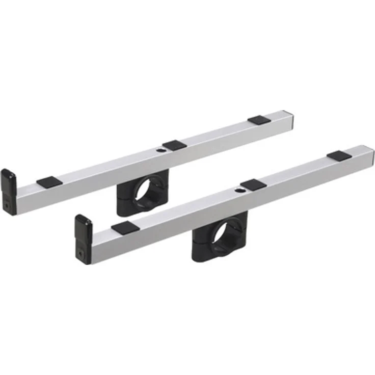 Jaspers Holders 40S, Keyboard-Ständer aus silberfarben eloxiertem Aluminium, 40 cm, bis 15 kg belastbar, erweiterbar auf 40 kg